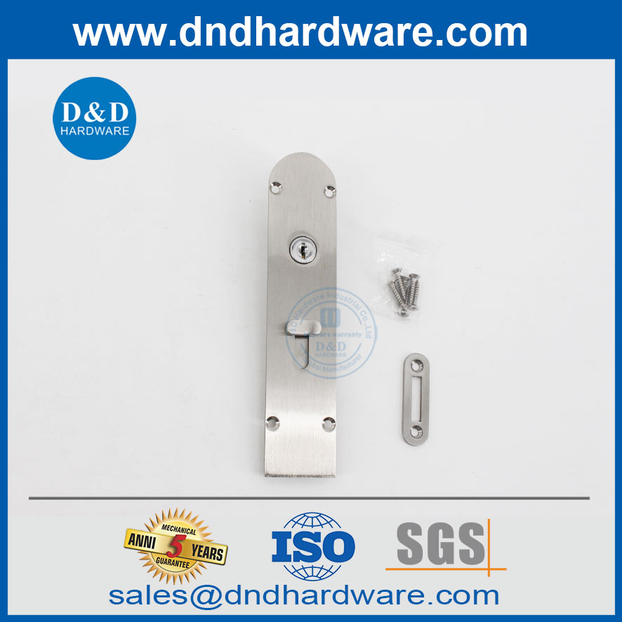 Brass Door Bolt with Lock Latch Exterior Door Bolts-DDDB027