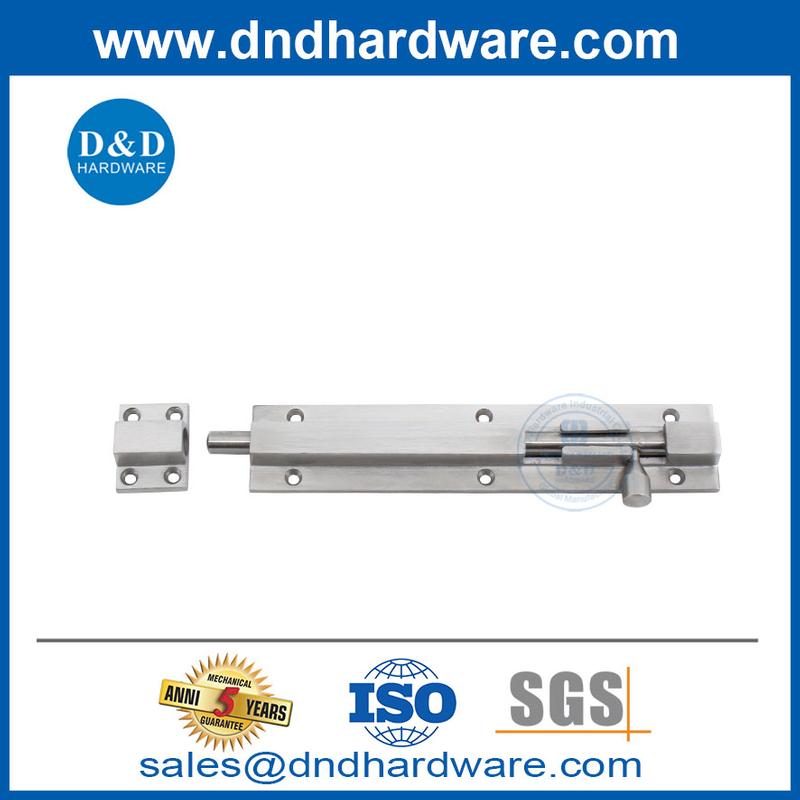 Stainless Steel Door Security Bolts Barrel Bolt Lock for Commercial Building Door-DDDB035