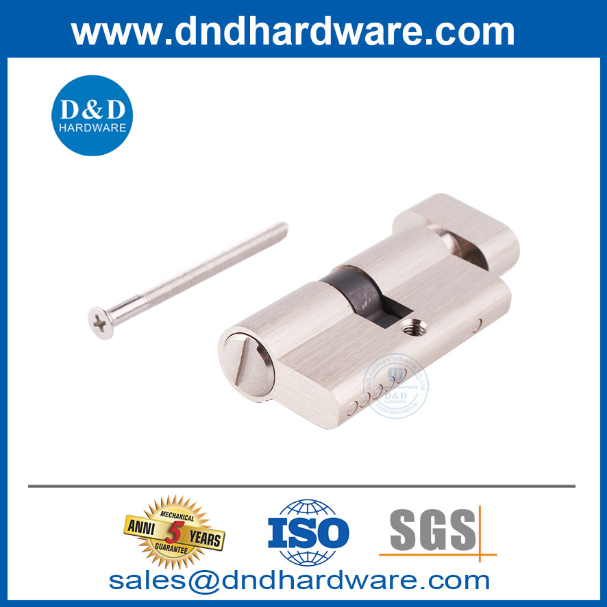 Euro Cylinder Lock 60mm Safe Brass Door Cylinder Lock Bathroom Cylinder with Thumbturn-DDLC007