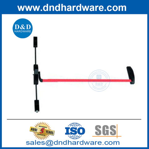 Rim Type Panic Door Bar Steel Panic Bar Surface Vertical Crossbar-DDPD036