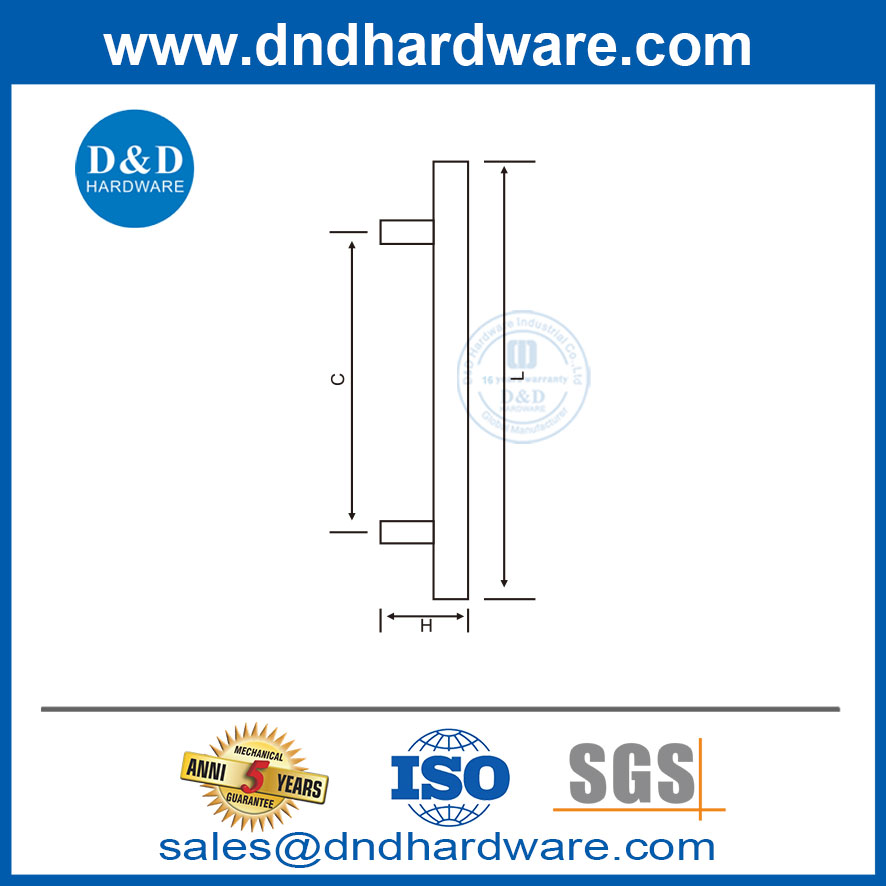 Interior Door Handles Luxury Ladder Pull Glass Shower Door Handles-DDPH033