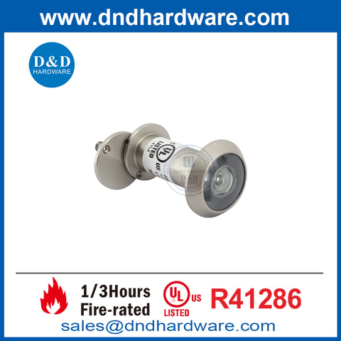 UL Listed Brass Wide Angle Fire Door Viewer with 180 Degree View Angle-DDDV009