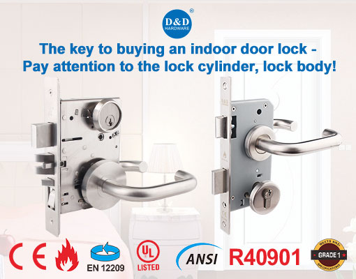 The key to buying an indoor door lock - Pay attention to the lock cylinder, lock body!