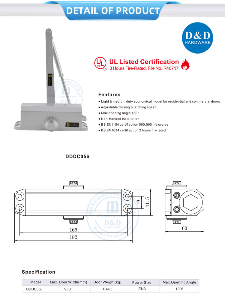Adjustable Door Closer