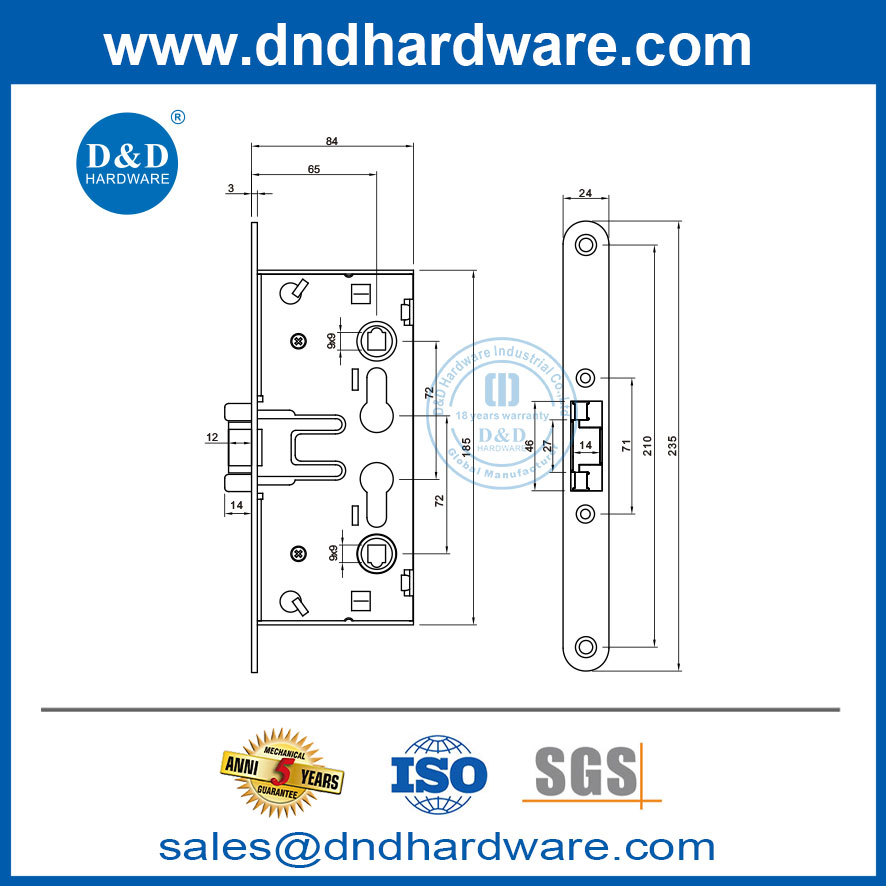 commercial fire door lock