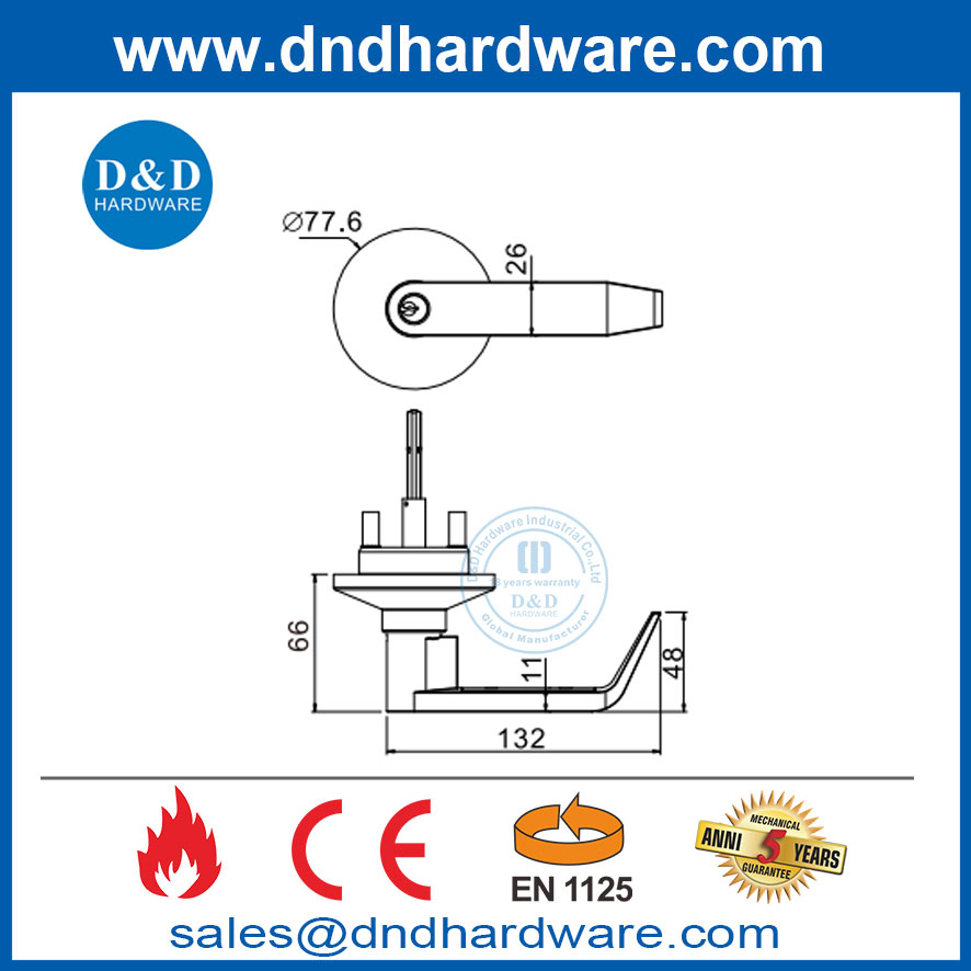 Heavy Duty Lever Trim