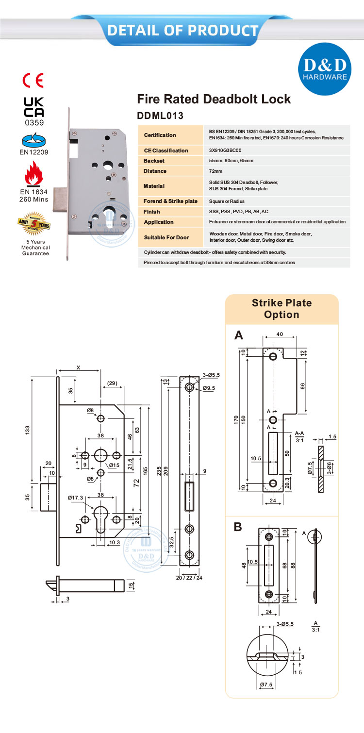 mortise door lock