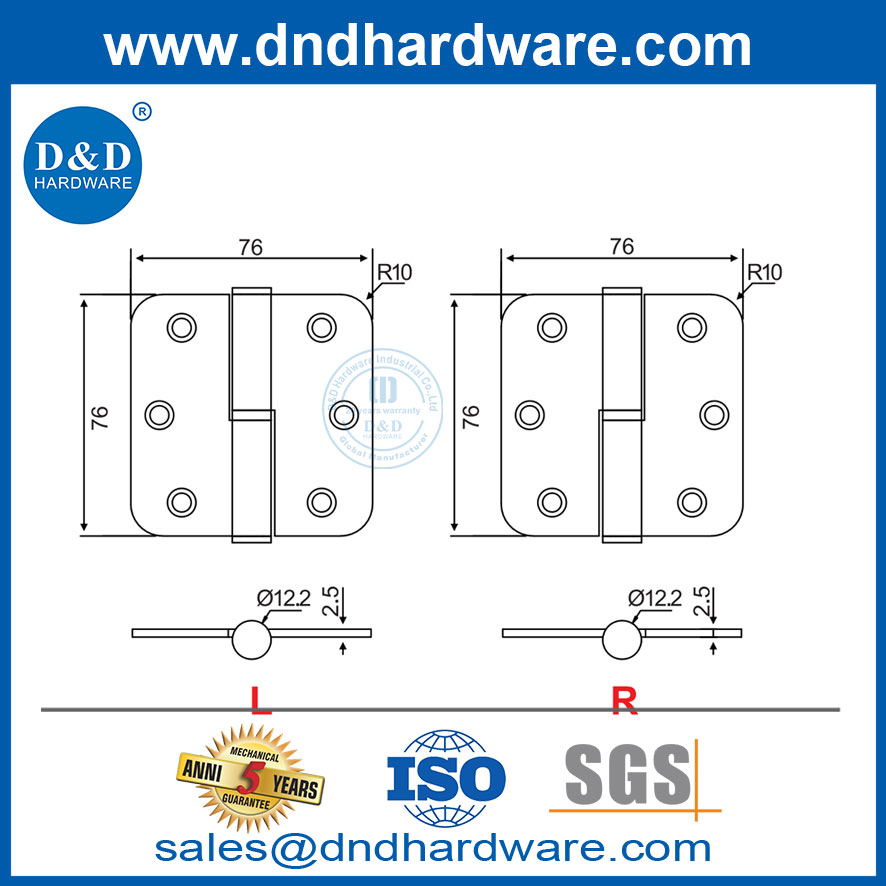 detachable door hinge
