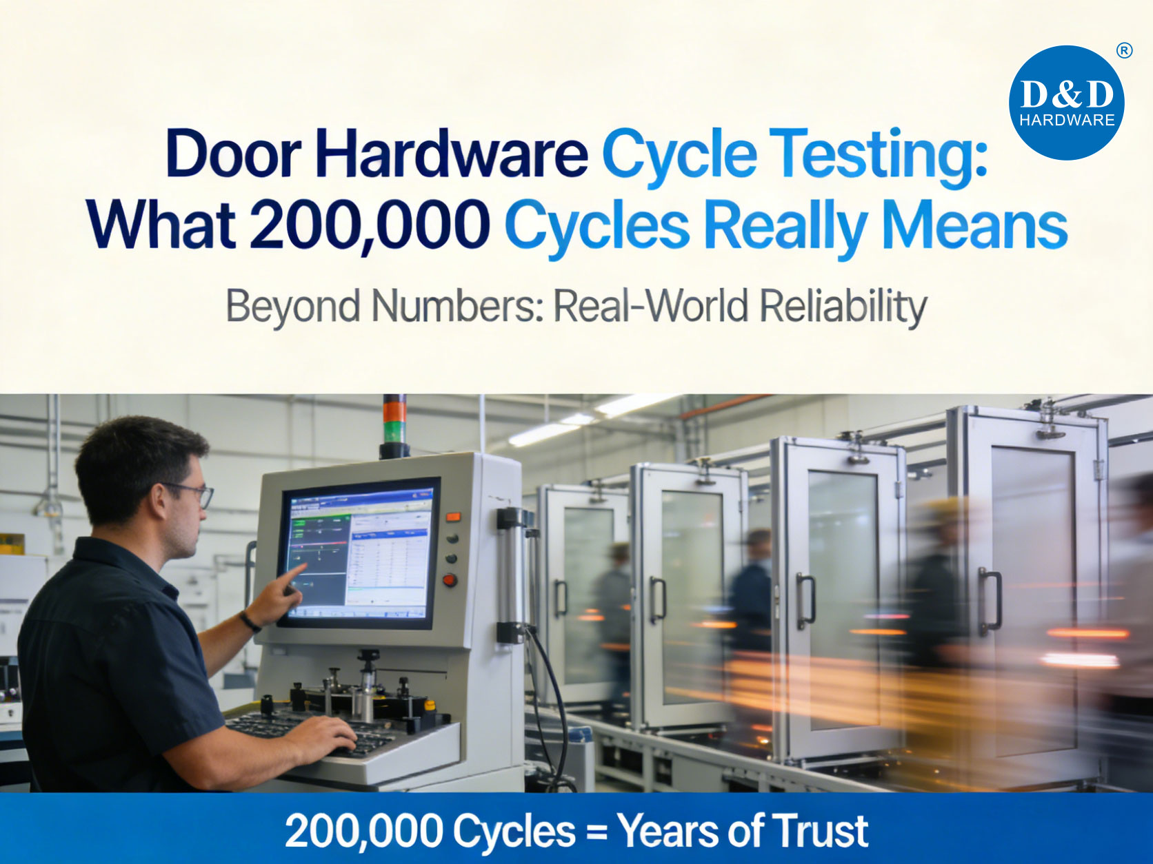 Door Hardware Cycle Testing: What 200,000 Cycles Really Means