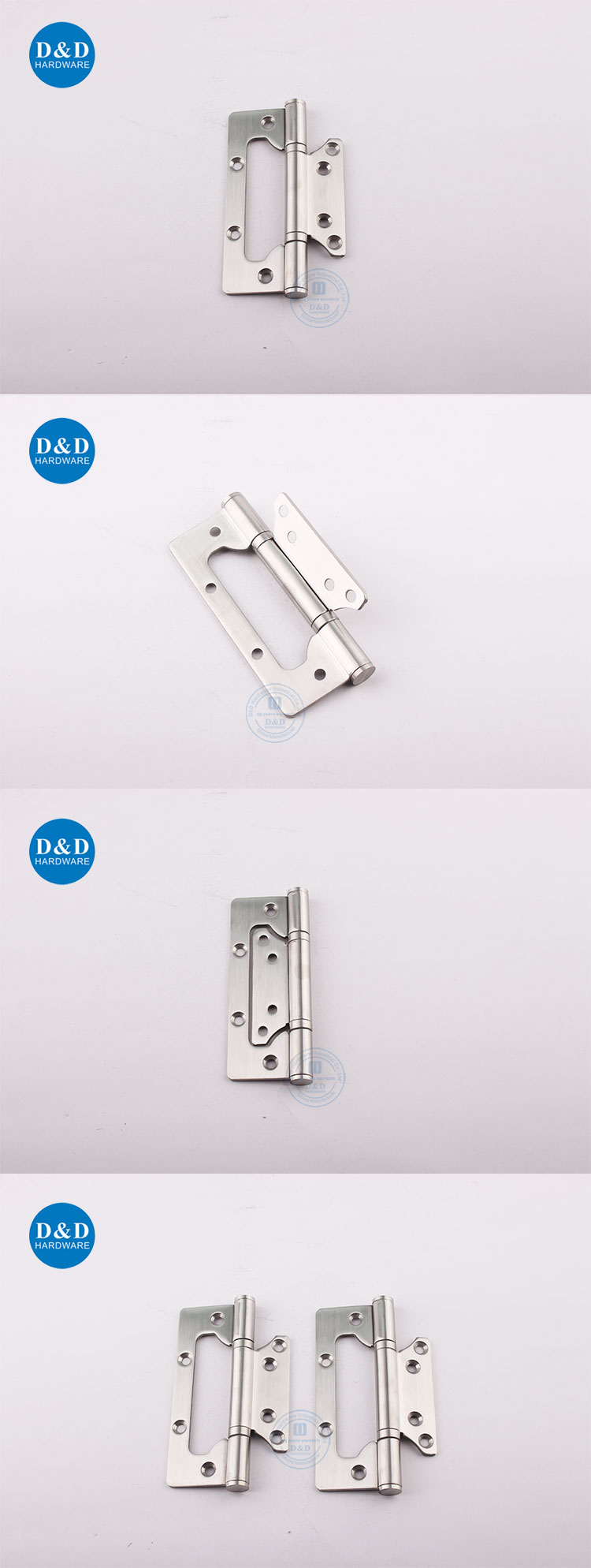 flush door hinges types