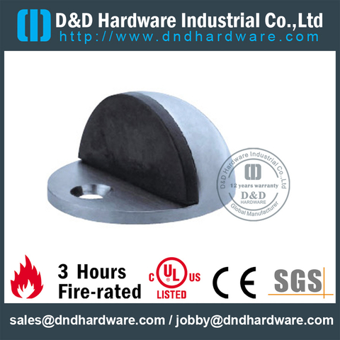 Zinc Alloy Floor Hemisphere Chrome Door Stop for Commercial Door -DDDS004