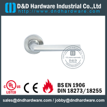 316 Grade L Shape Solid Lever Door Handle for Front Steel Doors-DDSH016