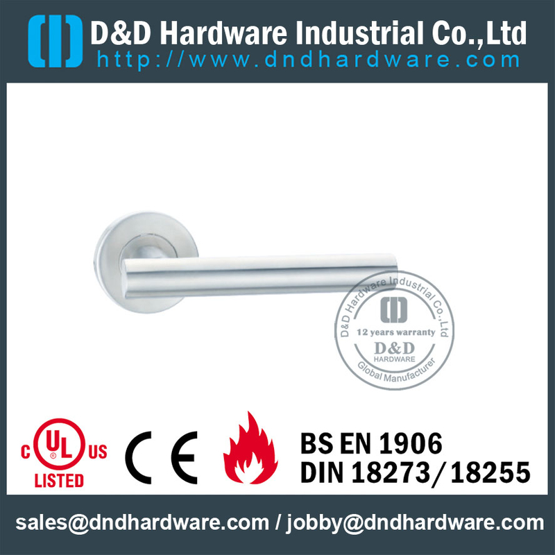 Stainless Steel 316 Hollow T Bar Handle for Fire Rated Steel Door with EN1906-DDTH009