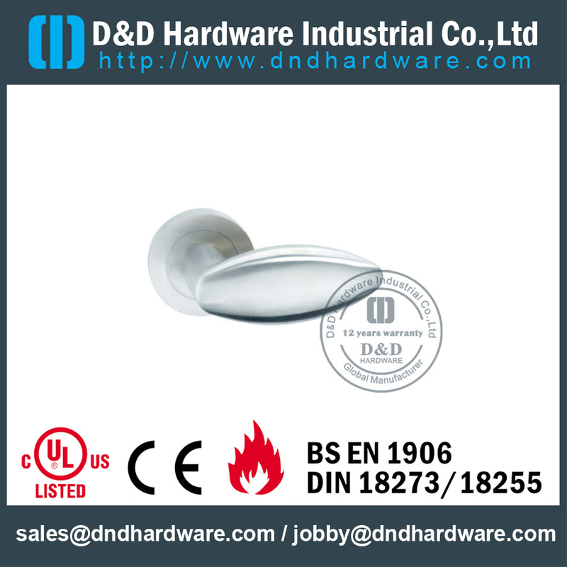 Stainless Steel 304 Antirust Solid Lever Handle Door Furniture for Office Doors -DDSH031