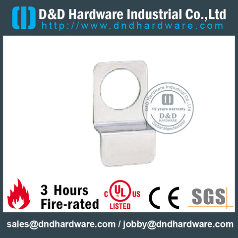 Stainless Steel Night Latch Plate with Keyhole for Metal Doors -DDPD019