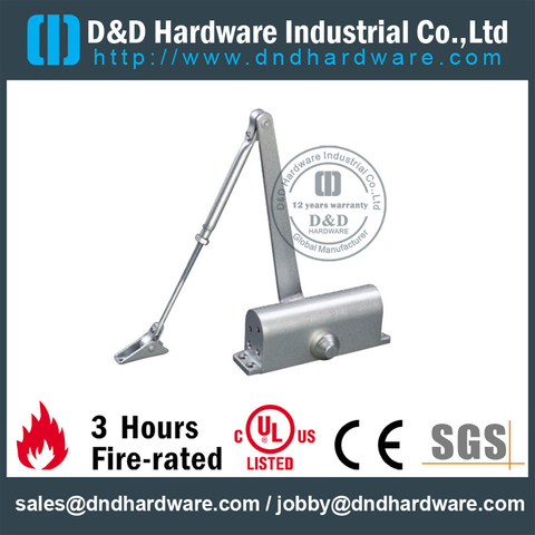 Aluminium Alloy Round 65 kgs Fire Rated Door Closer with CE for Swing Metal Door- DDDC006