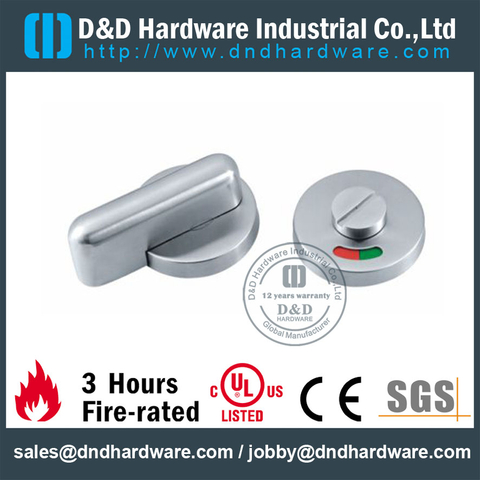 Antirust Solid Thumb Turn with Green and Red indicator for Office Restroom Door -DDIK003