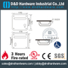 Stainless Steel 304 Lever Handle Euro Profile on Square Plate 170x170mm for Steel Door -DDTP001