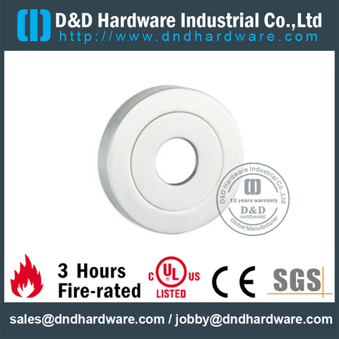 Stainless Steel 304 Round Escutcheon with Keyhole for Glass Doors-DDES011