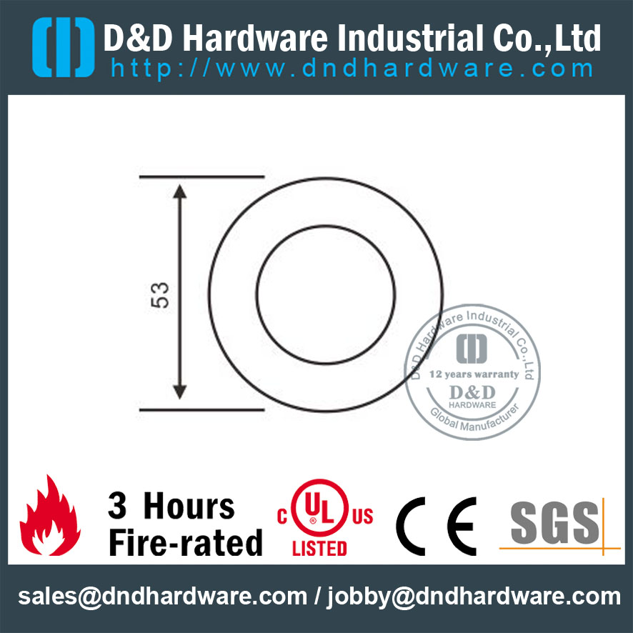 SUS304 Door Handle Key Escutcheon-D&D Hardware