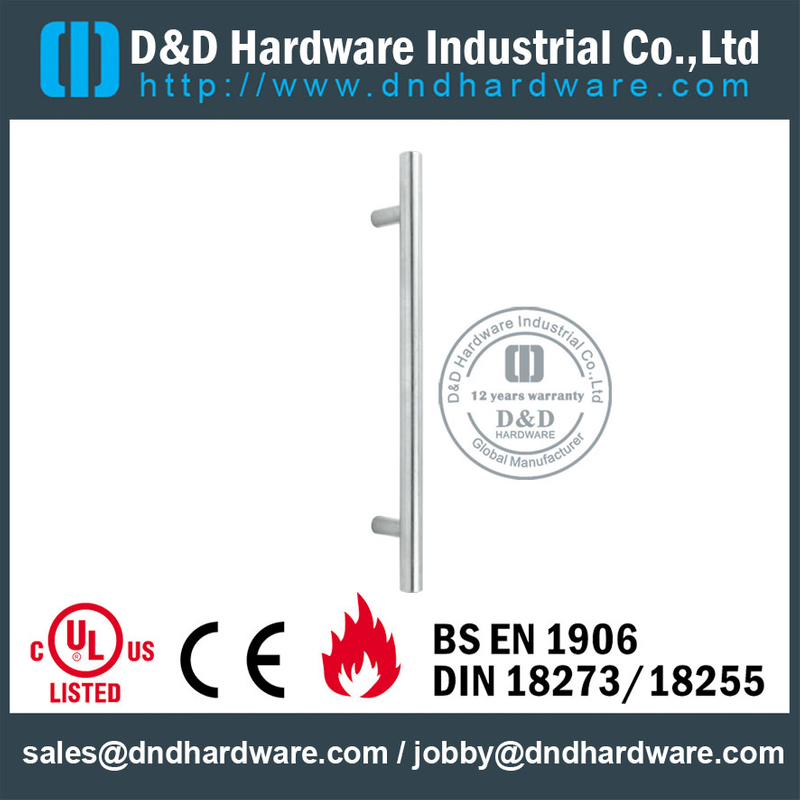 316 Grade “T” Bar Stain Pull Handle for interior Shower Door - DDPH020-B