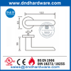 Stainless Steel Solid Lever Commercial Door Handle on Rose-DDSH009