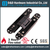 180 degree Black Sanding lid heavy duty 3D Adjustable Concealed Hinge for metal door-DDCH008-G40