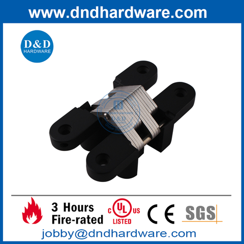 Zinc Alloy Black Concealed Door Hinge for Door-DDCH007