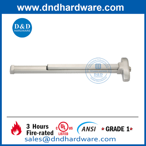 SS304 Fire Door Touch Bar Rim Exit Device -DDPD001