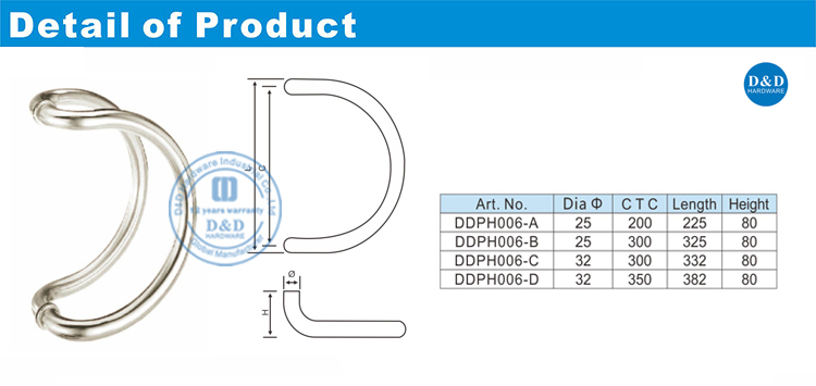 C Bar Pull Handle