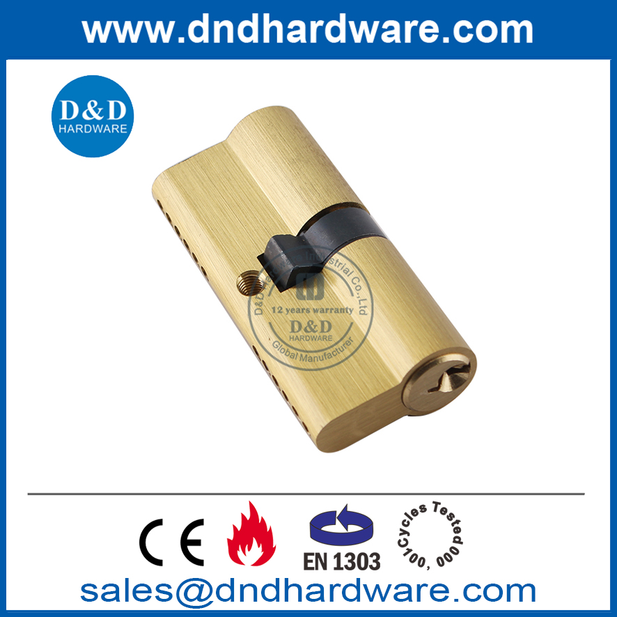 Satin Brass Lock Cylinder