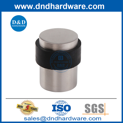 Stainless Steel Rubber Decorative Floor Door Stops-DDDS010