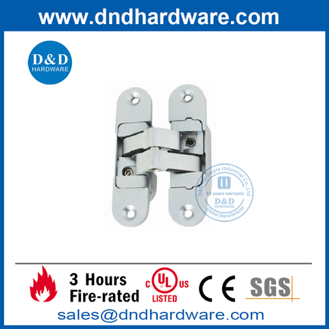 Zinc Alloy 3-D Adjustable Invisible Door Hinge-DDCH009