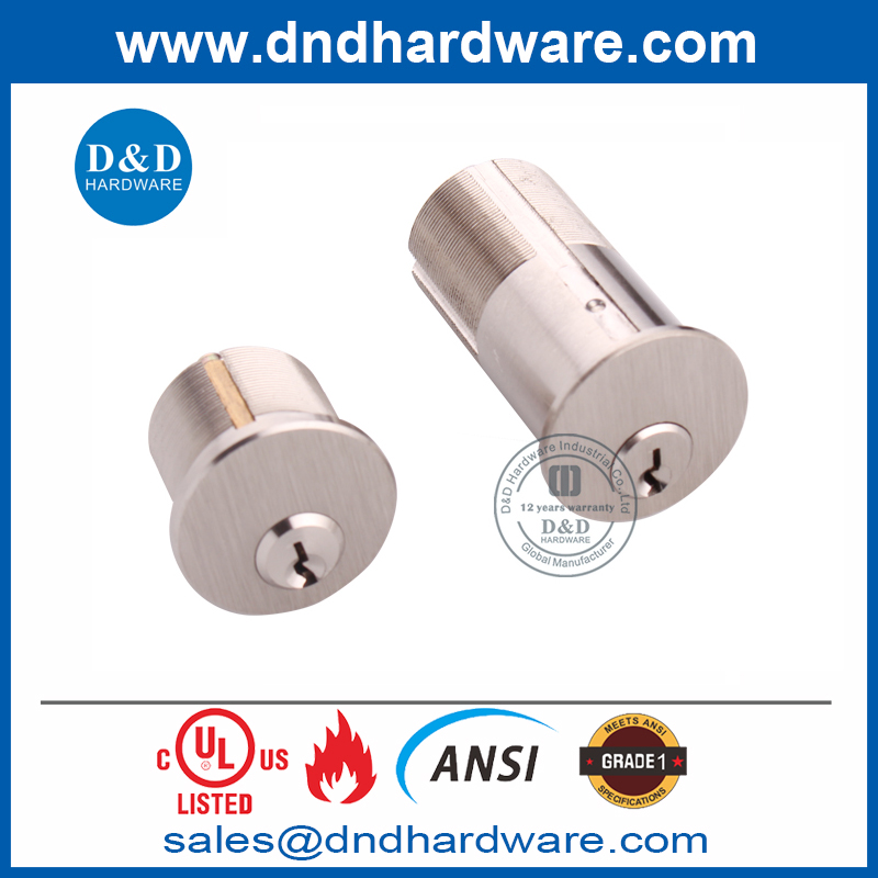 Solid Brass ANSI Standard Master Key Mortise Mortice Lock Cylinder-DDLC011