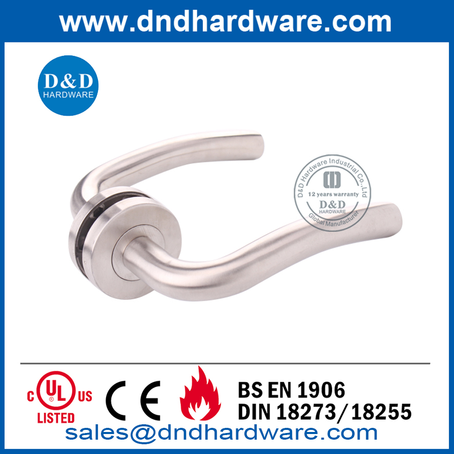 BS EN1906 Stainless Steel Contemporary Commercial Door Handle-DDTH006