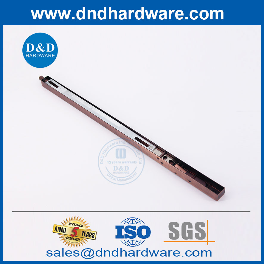 SS304 Antique Copper Exterior Door Lever Action Flush Bolt-DDDB008