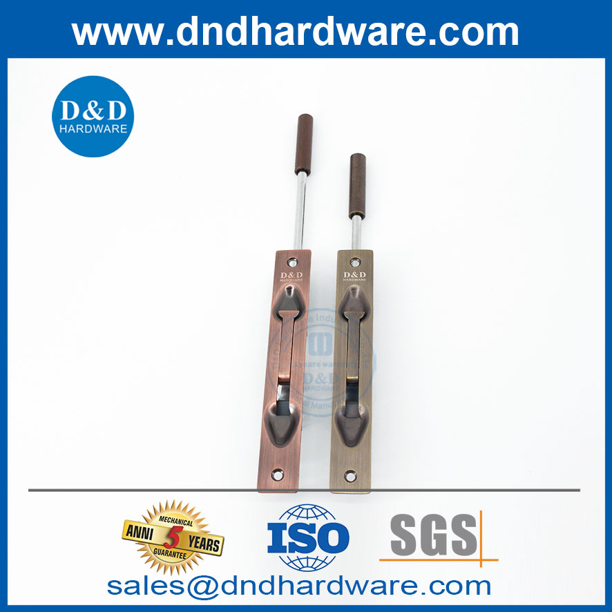 Antique Copper Concealed Extension Rod SS Flush Door Bolt-DDDB011