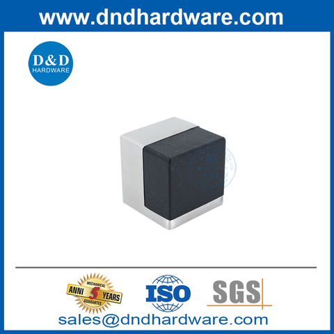 Square Door Stop Modern Stainless Steel Door Stops Floor Mounted-DDDS045