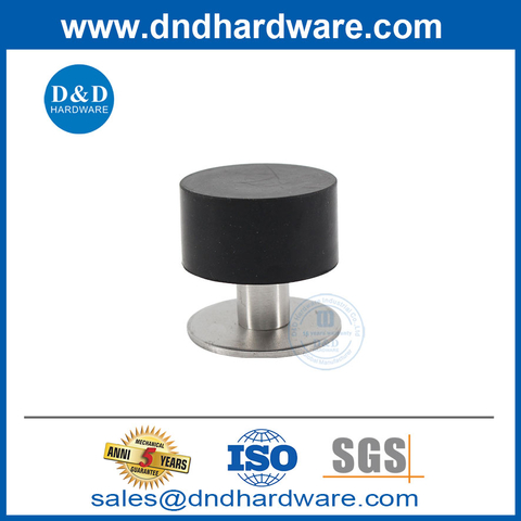 Stainless Steel Rubber Stops for Doors Floor Mount Door Stopper-DDDS044
