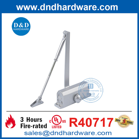 UL Aluminium Alloy Body Best Fire Resistance Commercial Door Closer-DDDC029