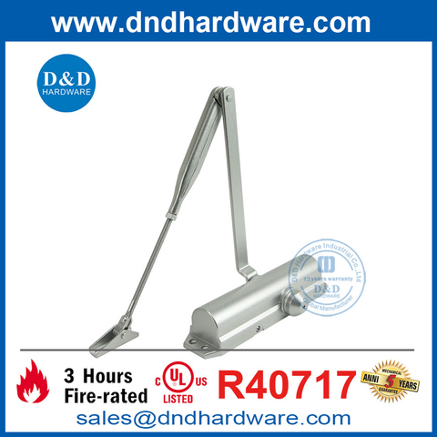 Aluminum Adjustable UL 10C Different Duty Door Closer for Inside Door-DDDC045