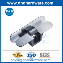 130 Degree Satin Stainless Steel Solid Concealed Door Hinge Invisible Hinges for Storage Room-DDCH014