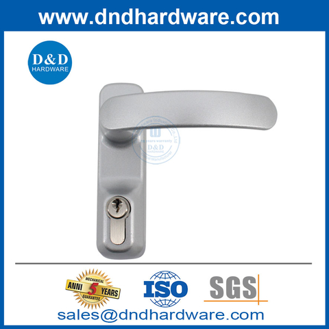 Zinc Alloy Chrome Nickel Escutcheon Lever Trim for Metal Wood Door-DDPD041