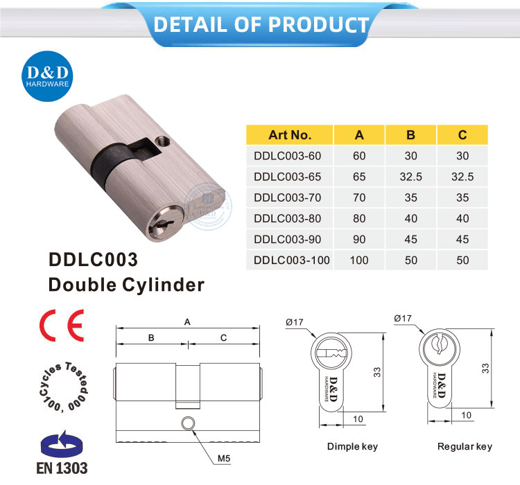 Security lock cylinder