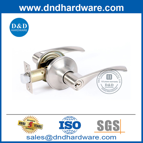 Good Price House Door Lever Handle Lockset with Key in Zinc Alloy-DDLK078