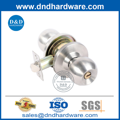 Zinc Alloy Cylindrical Type Door Knob Lock for Exterior Door-DDLK038