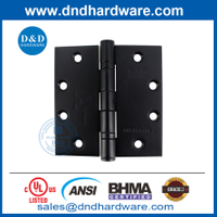 SS304 Commercial Door Hinge Black ANSI BHMA Fire Rated External Door Hinge with NRP-DDSS001-ANSI-2-4.5x4.5x3.4