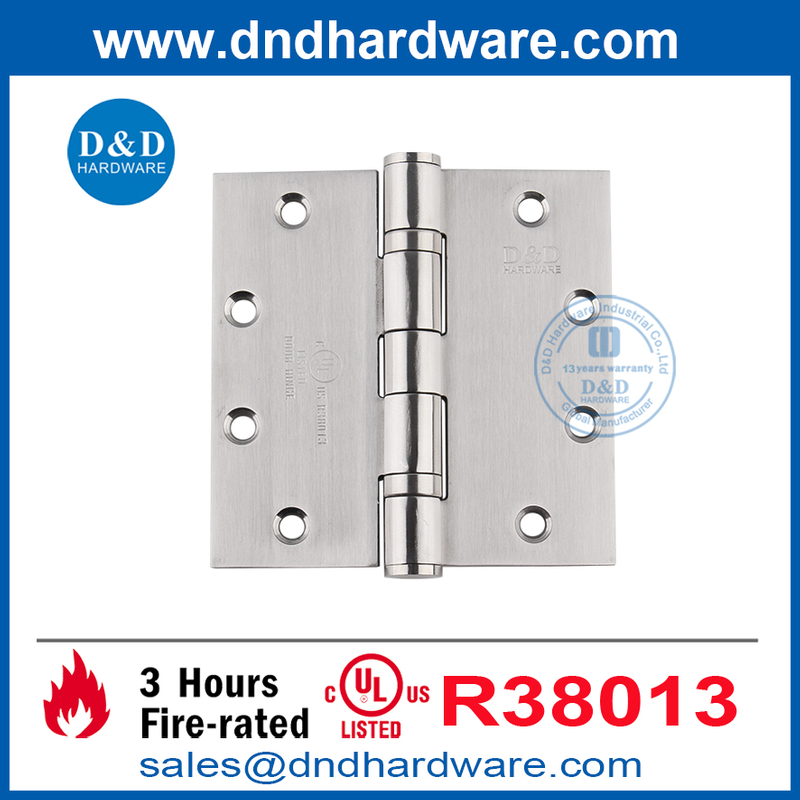 High Quality Heavy Duty SS304 Interior Door Hinge with UL-DDSS006-FR-5X5X4.6