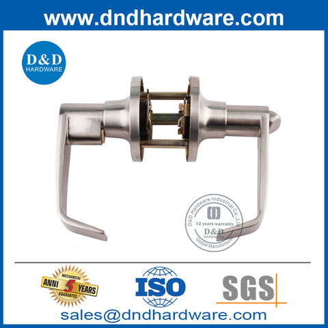 Good Price Silver Color Tubular Lever Lock Set for External Door-DDLK096