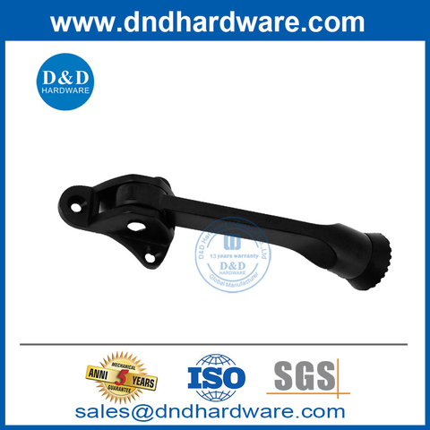 Matt Black Zinc Alloy Internal Door Mounted Door Stop Holder-DDDS022